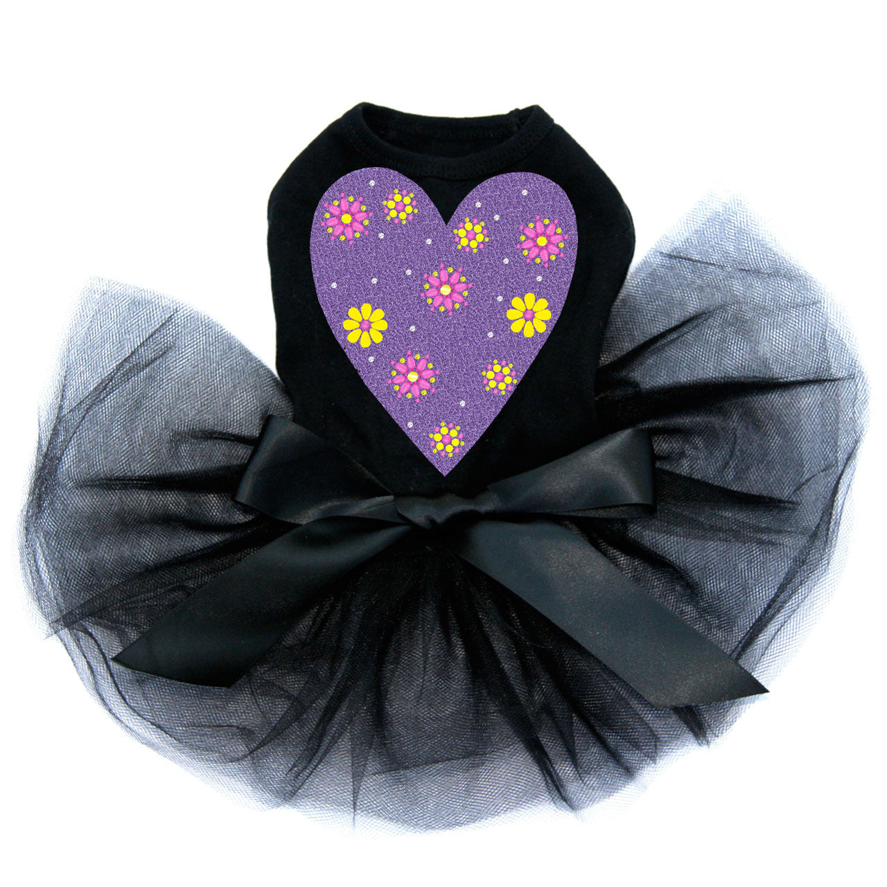 Purple Glitter Heart - Custom Tutu