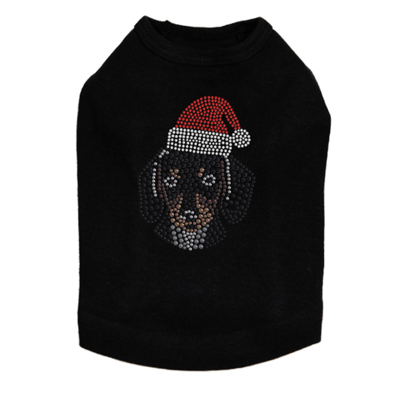 Dachshund Face with Santa Hat - Dog Tank