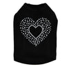 Heart with Scattered Stones - Dog Tank