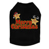 Merry Christmas Glitter Stars - Dog Tank