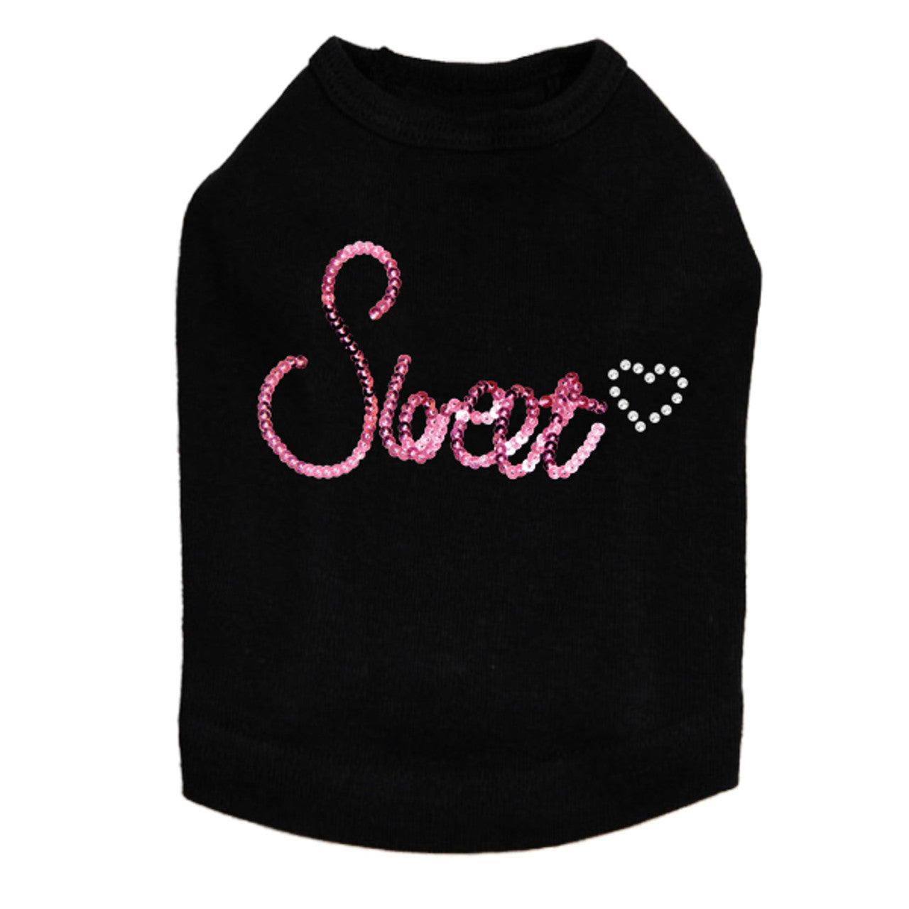 Sweet (Pink Sequins) - Dog Tank