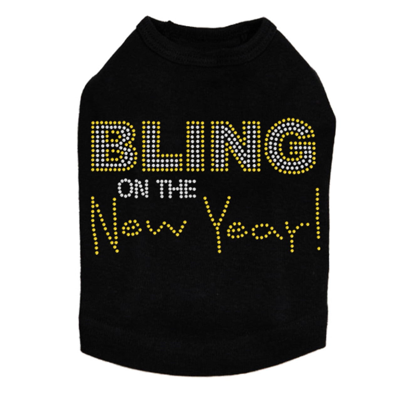 Bling on the New Year - Dog Tank