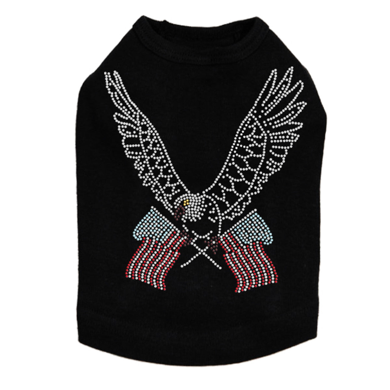 Eagle with Flags - Dog Tank