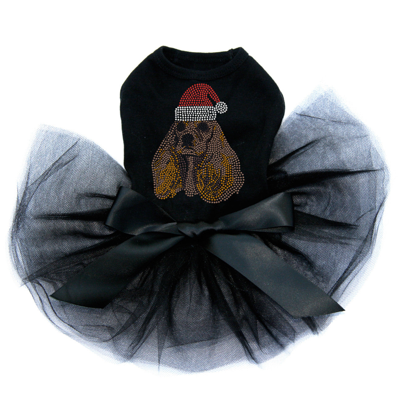 Cocker Spaniel with Santa Hat - Custom Tutu