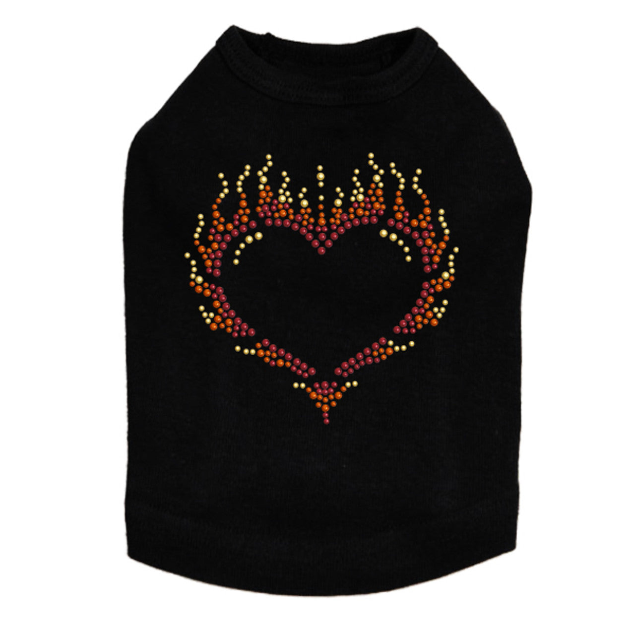 Flame Heart - Dog Tank