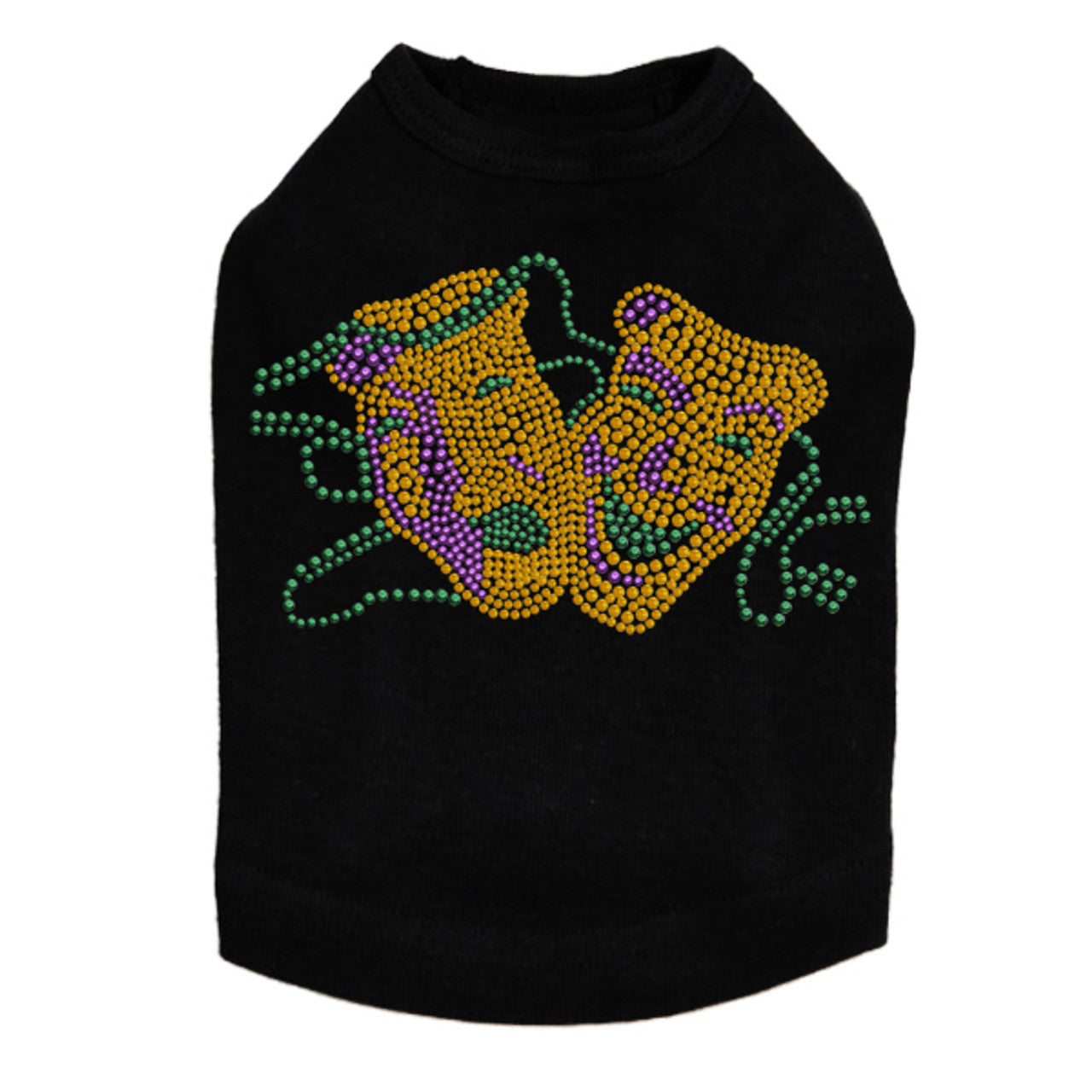 Gold Theater Comedy Tragedy Mask - Dog Tank