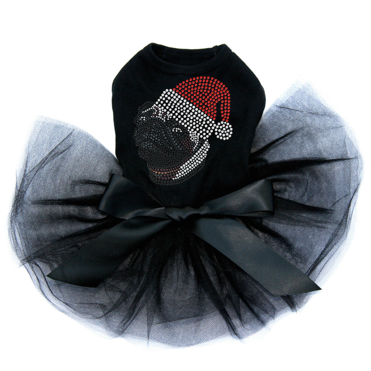 Pug with Santa Hat - Custom Tutu