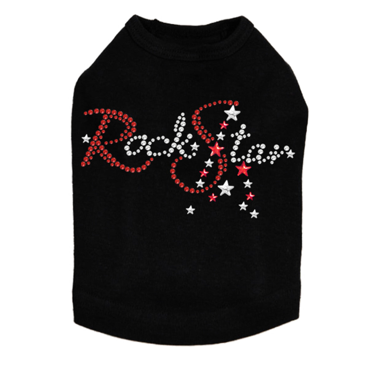Rock Star (Red - Austrian crystal Rhinestones) - Dog Tank