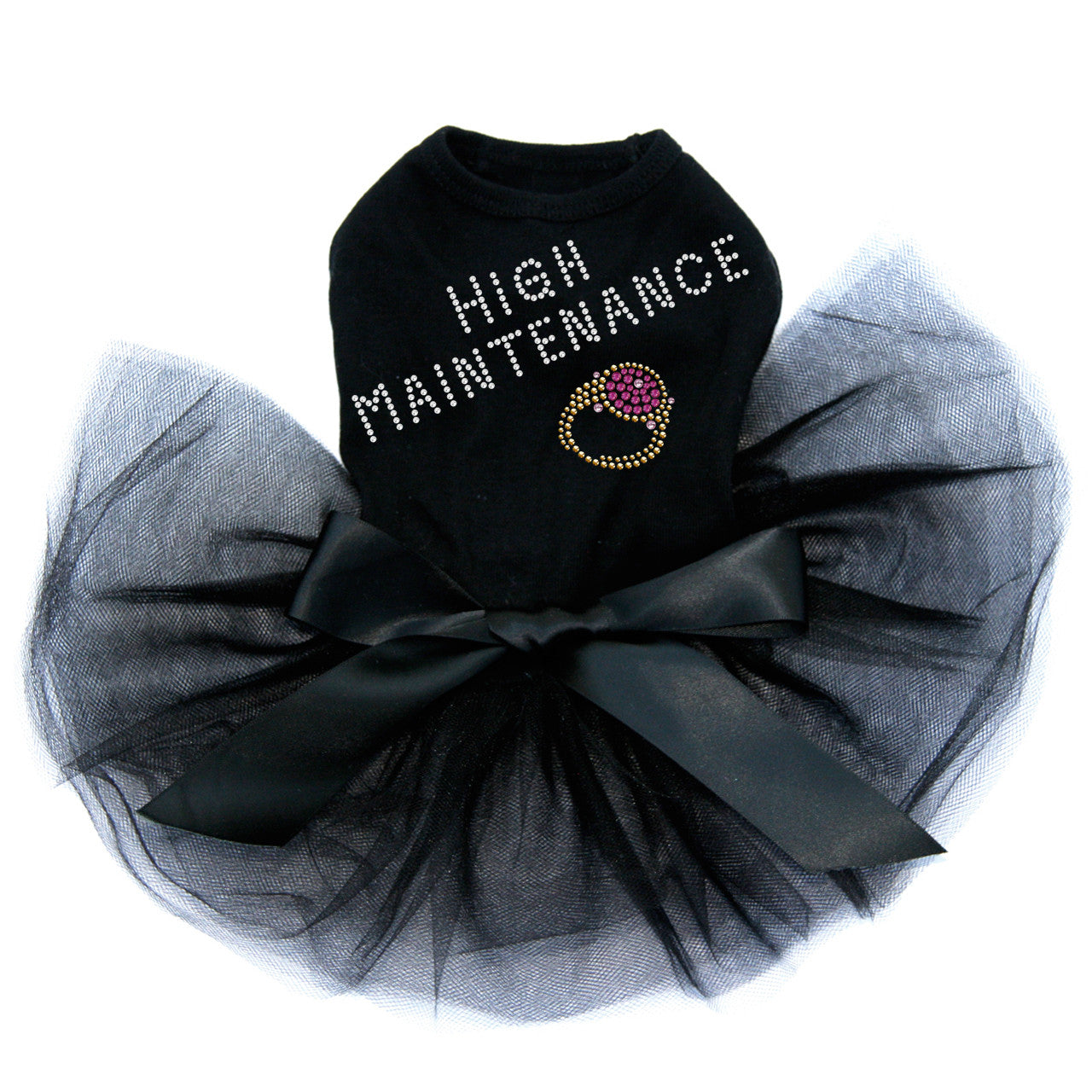 High Maintenance Austrian crystal Fuchsia Ring - Custom Tutu