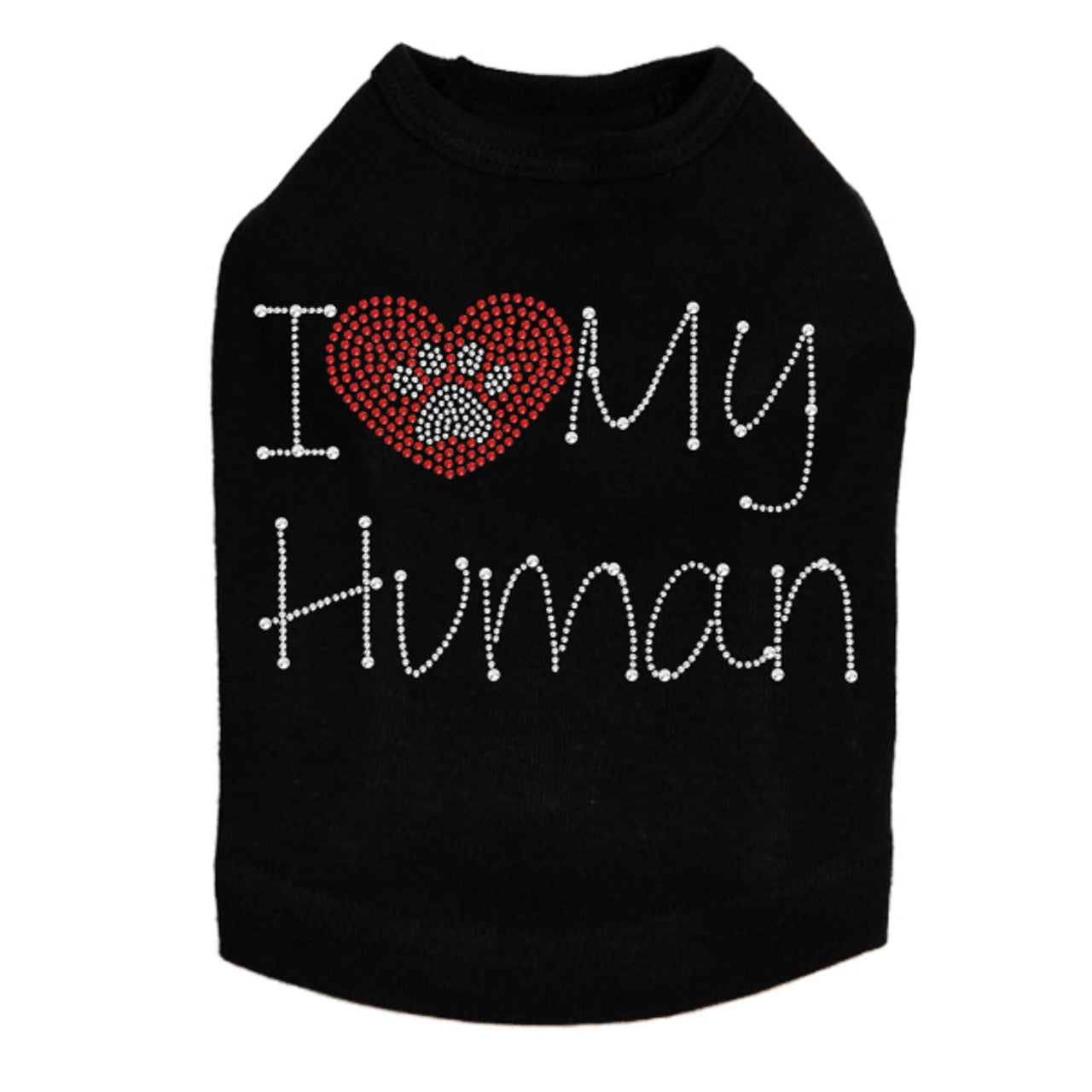 I Love My Human - Dog Tank