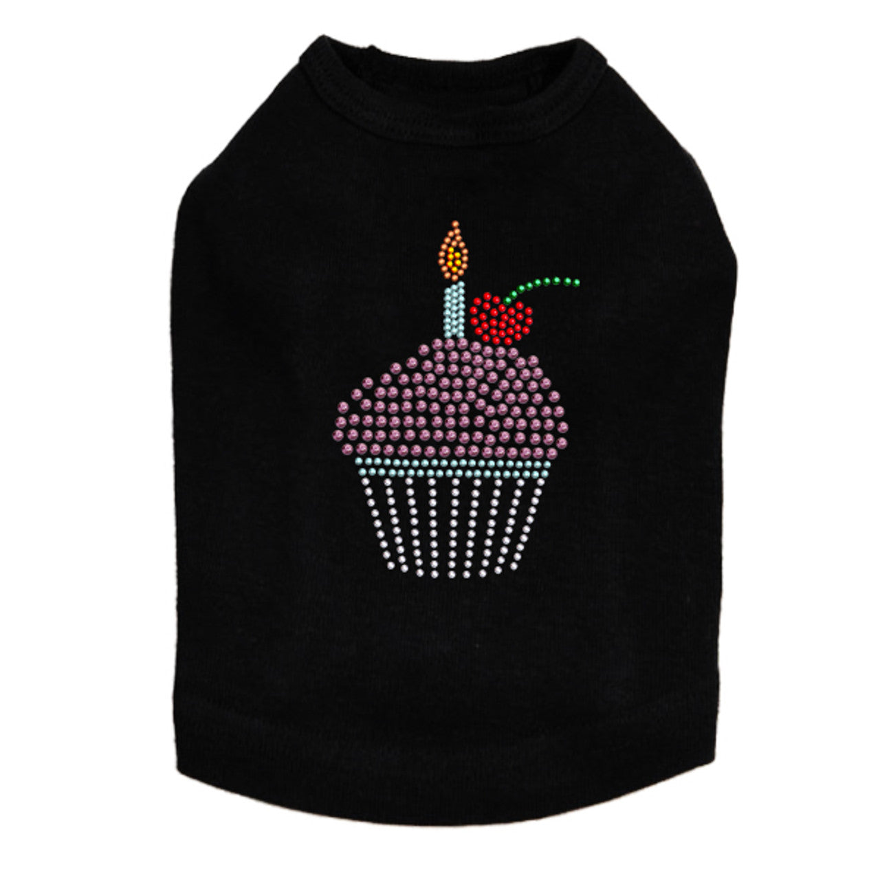 Cupcake with Candle - Dog Tank