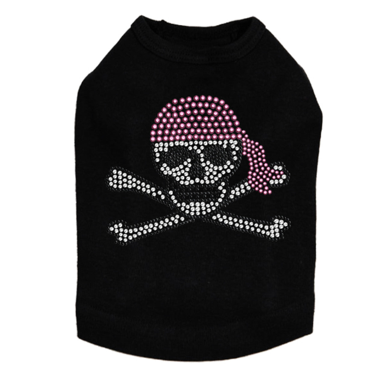 Skull with Pink Bandanna - Dog Tank