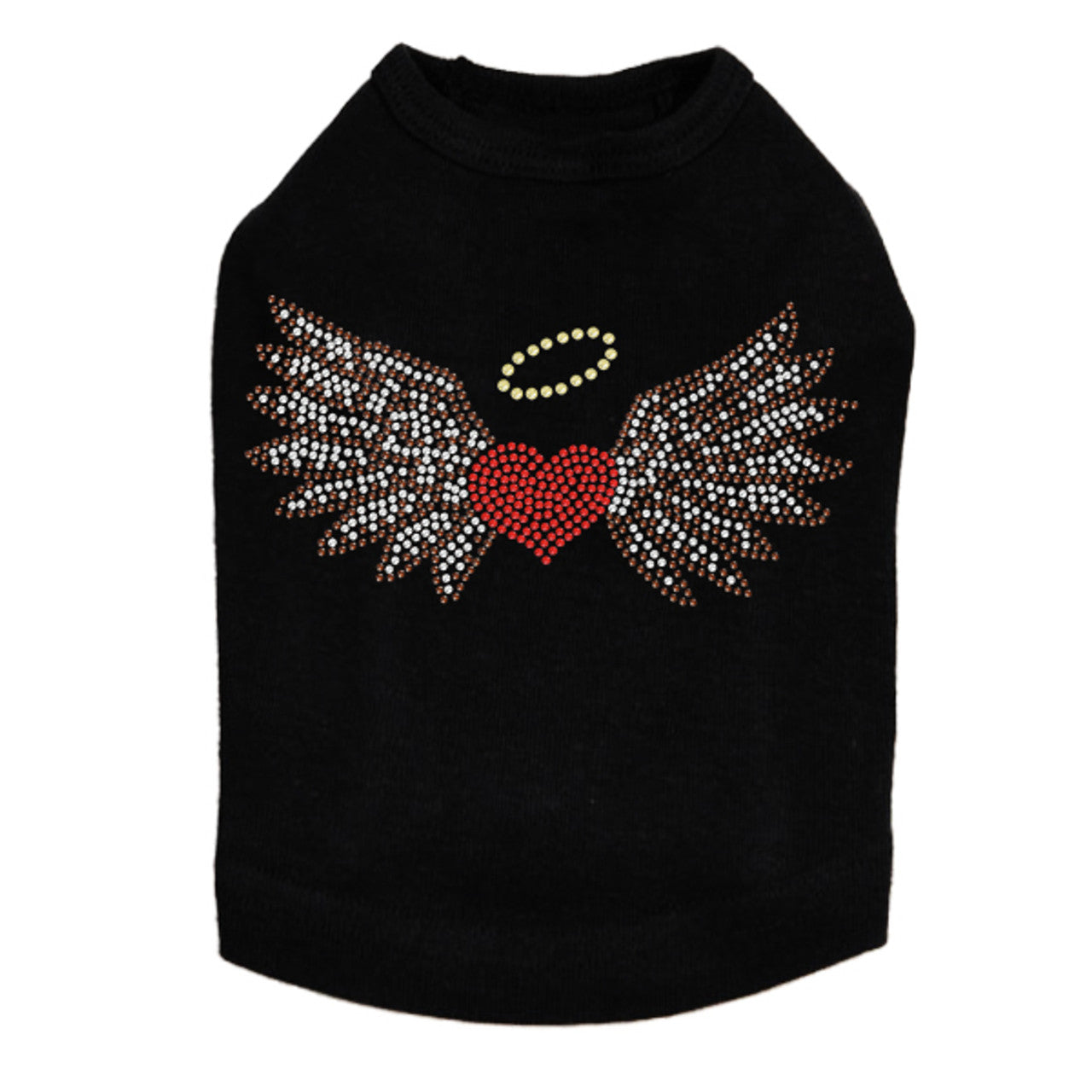 Heart with Wings & Halo - Dog Tank