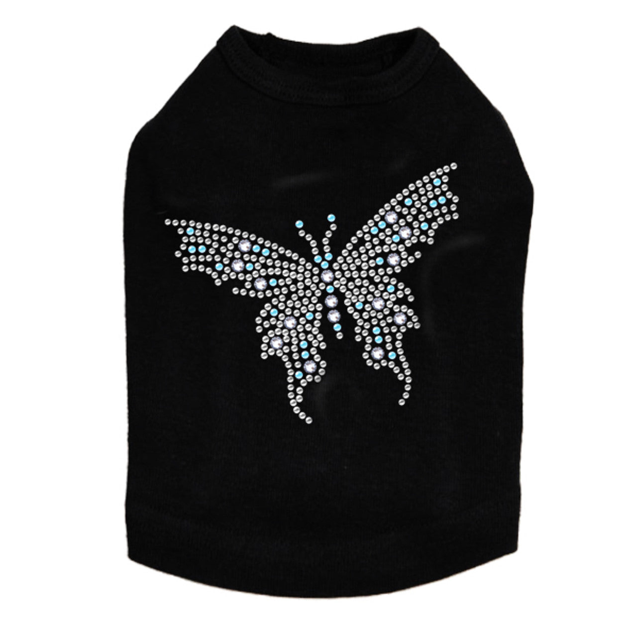 Blue Austrian crystal Butterfly - Dog Tank