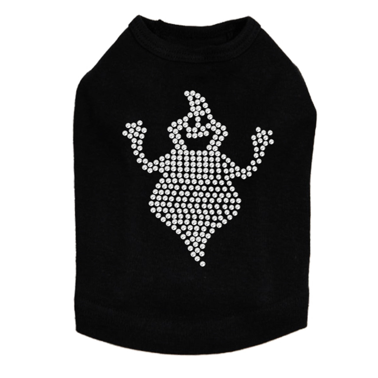 Fat Rhinestone Ghost - Dog Tank