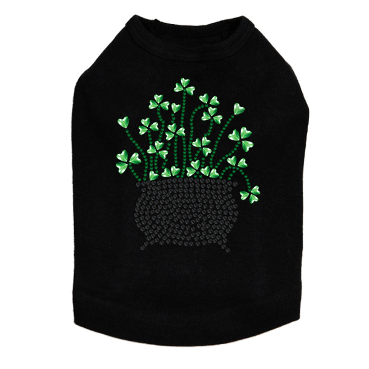 Pot of Shamrocks - Dog Tank