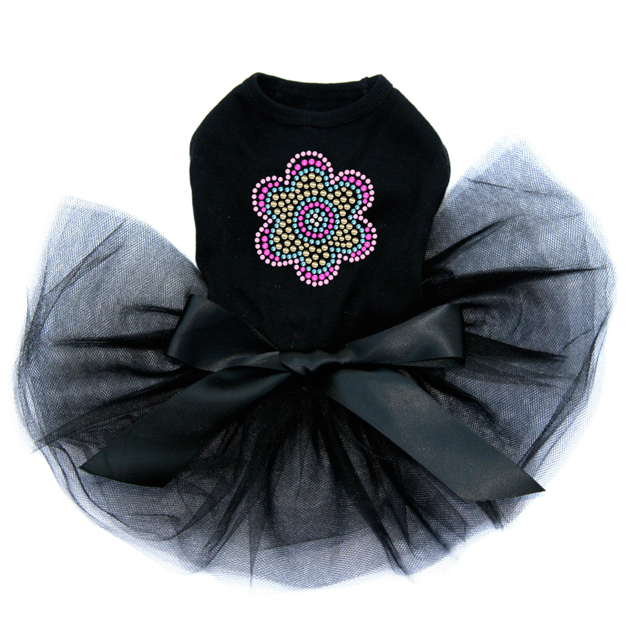Multicolor Nailhead Flower Custom Tutu