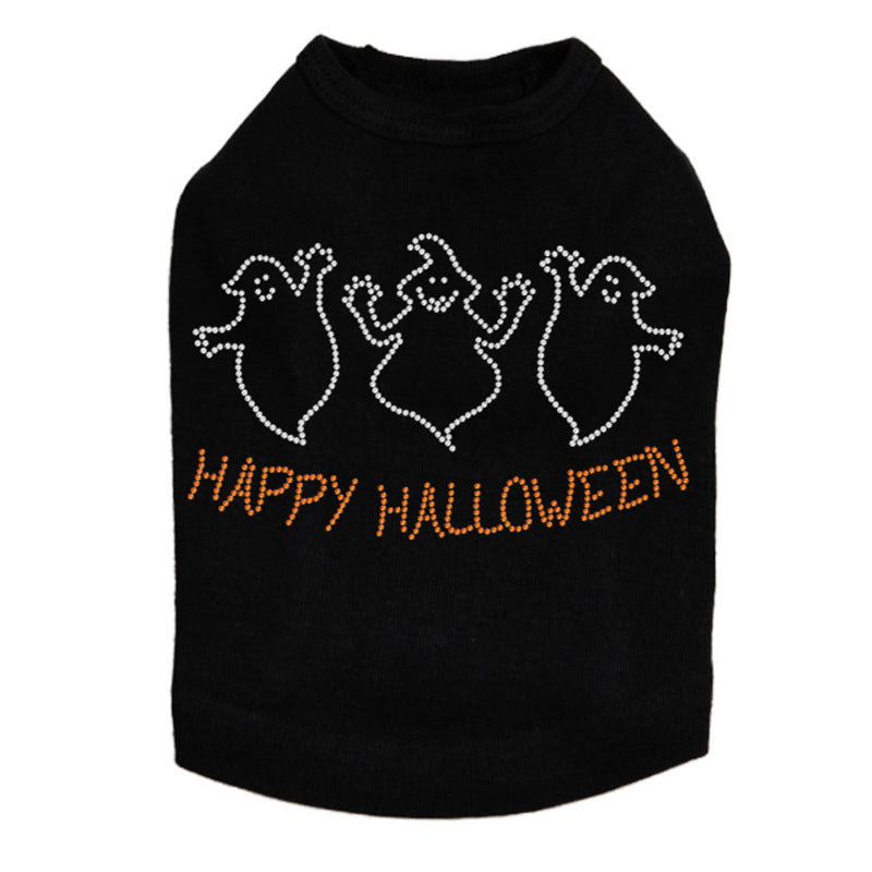 Happy Halloween Ghost - Dog Tank