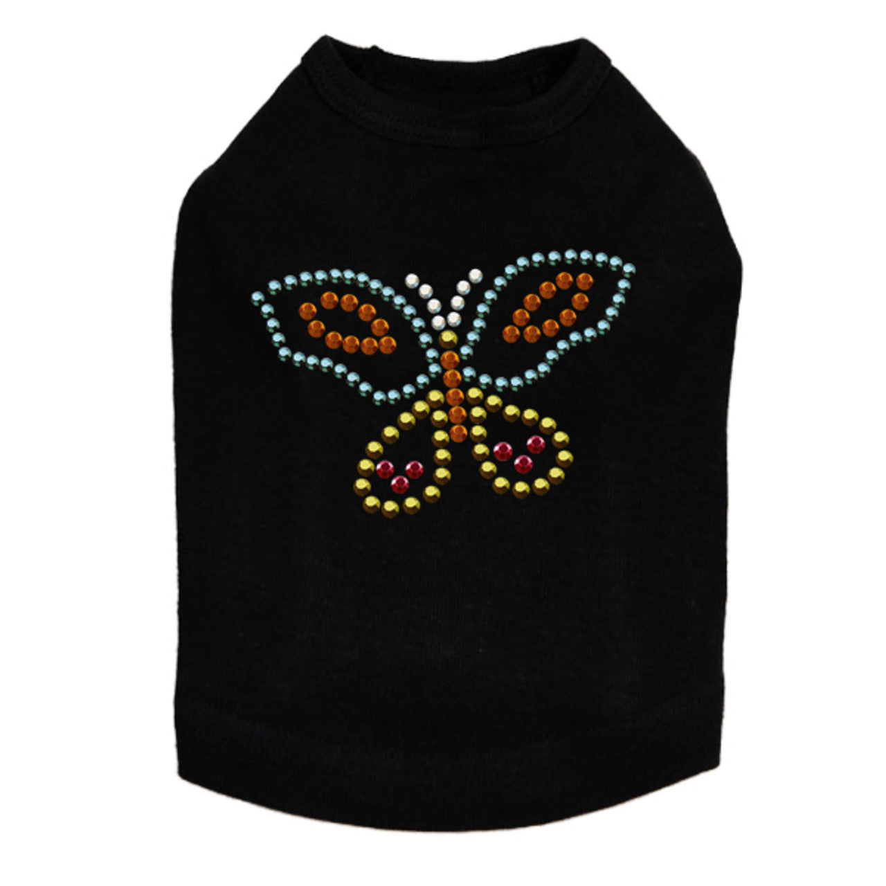 Multicolor Butterfly - Dog Tank