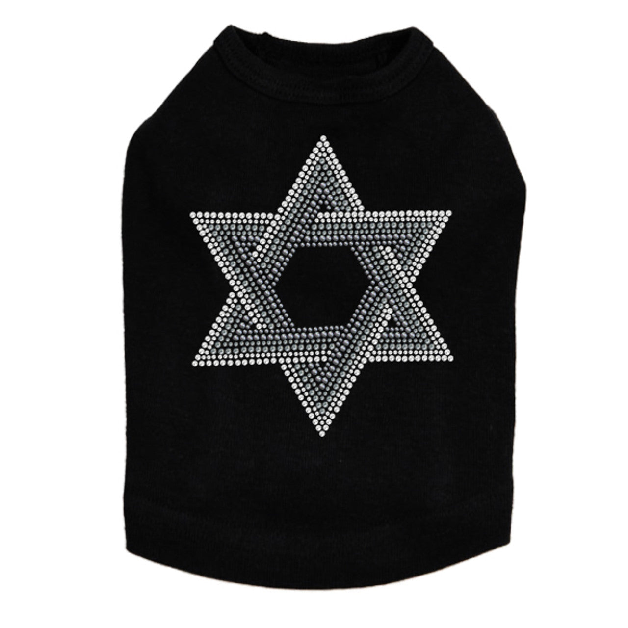 Star of David (Gray and Clear) - Dog Tank