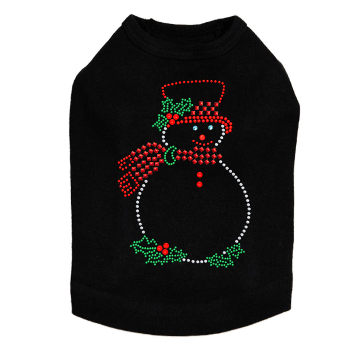Snowman Outline - Dog Tank