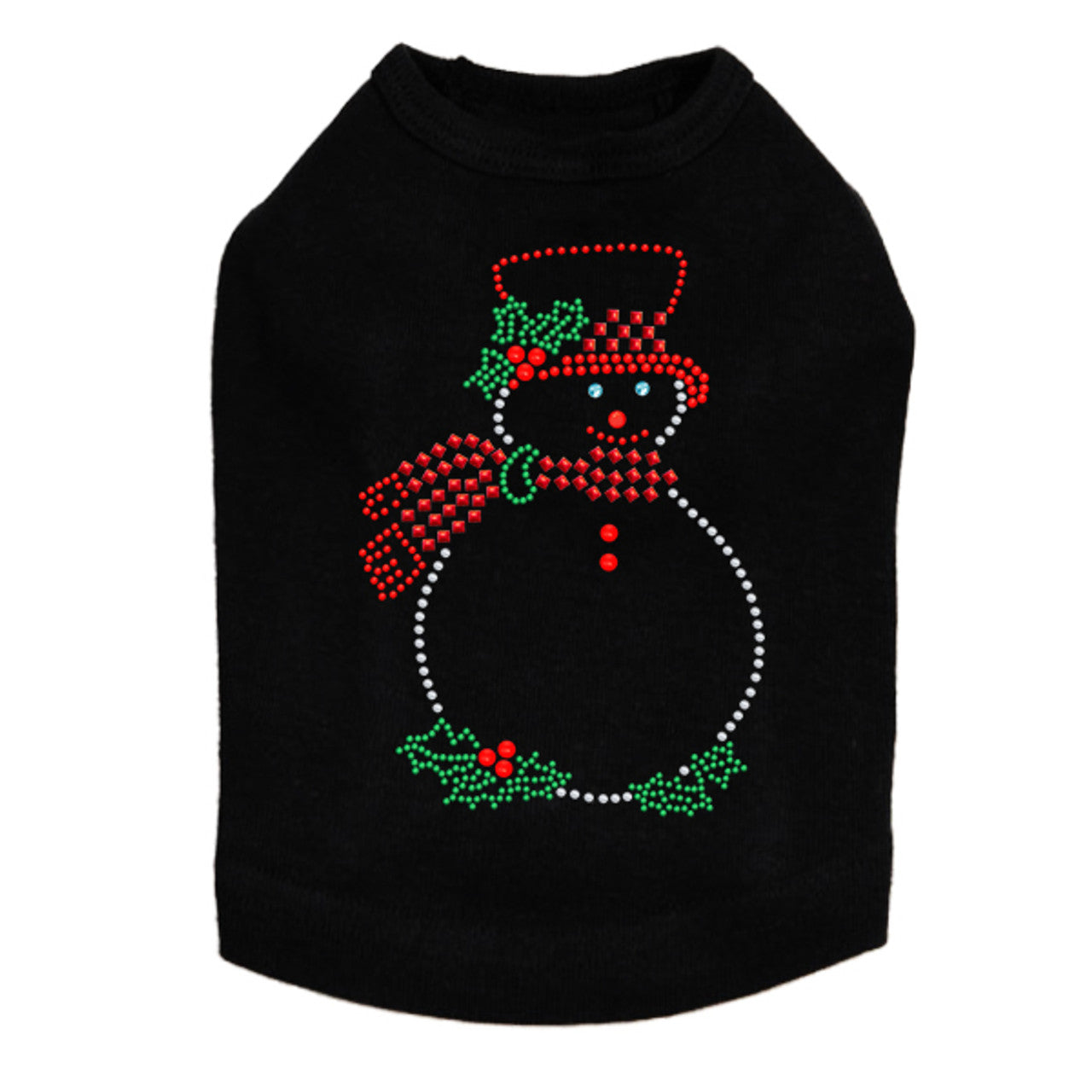 Snowman Outline - Dog Tank