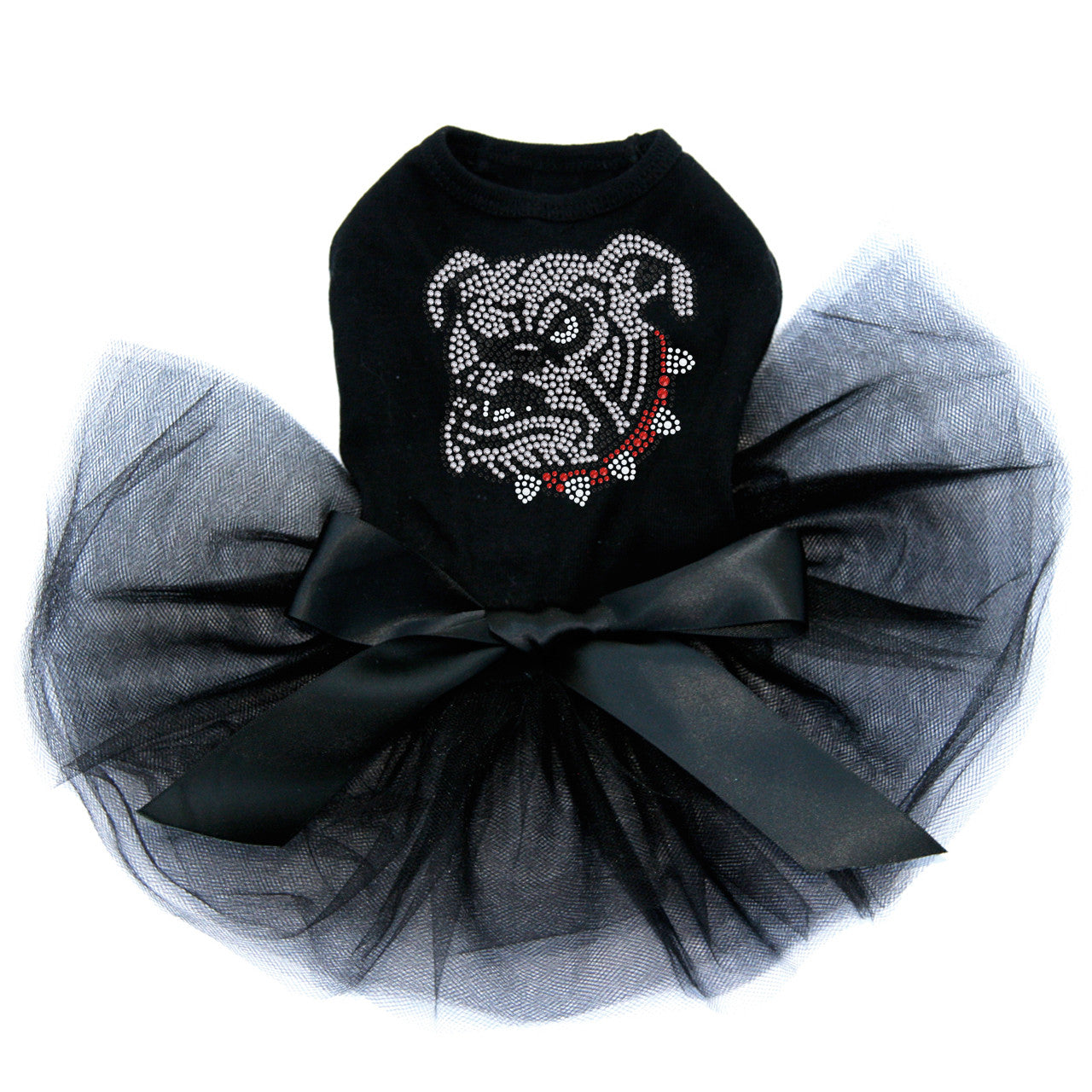 Bulldog Face (White) - Custom Tutu