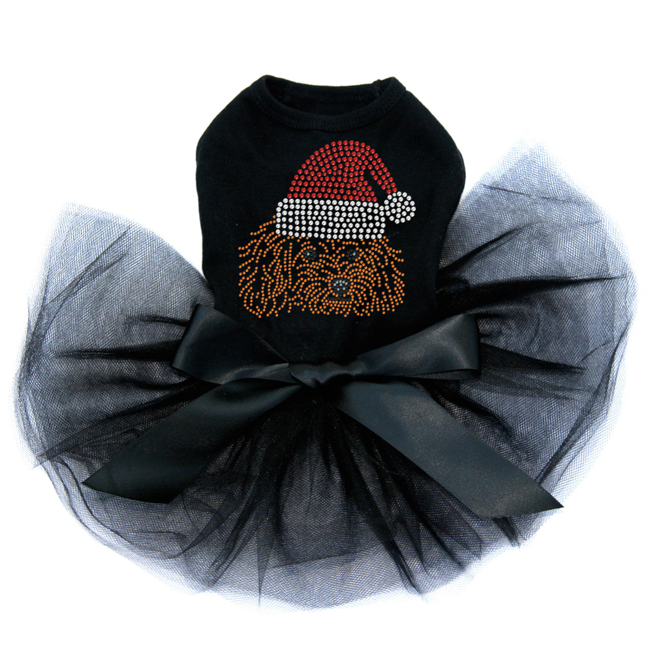 Teddy Poodle with Santa Hat - Custom Tutu