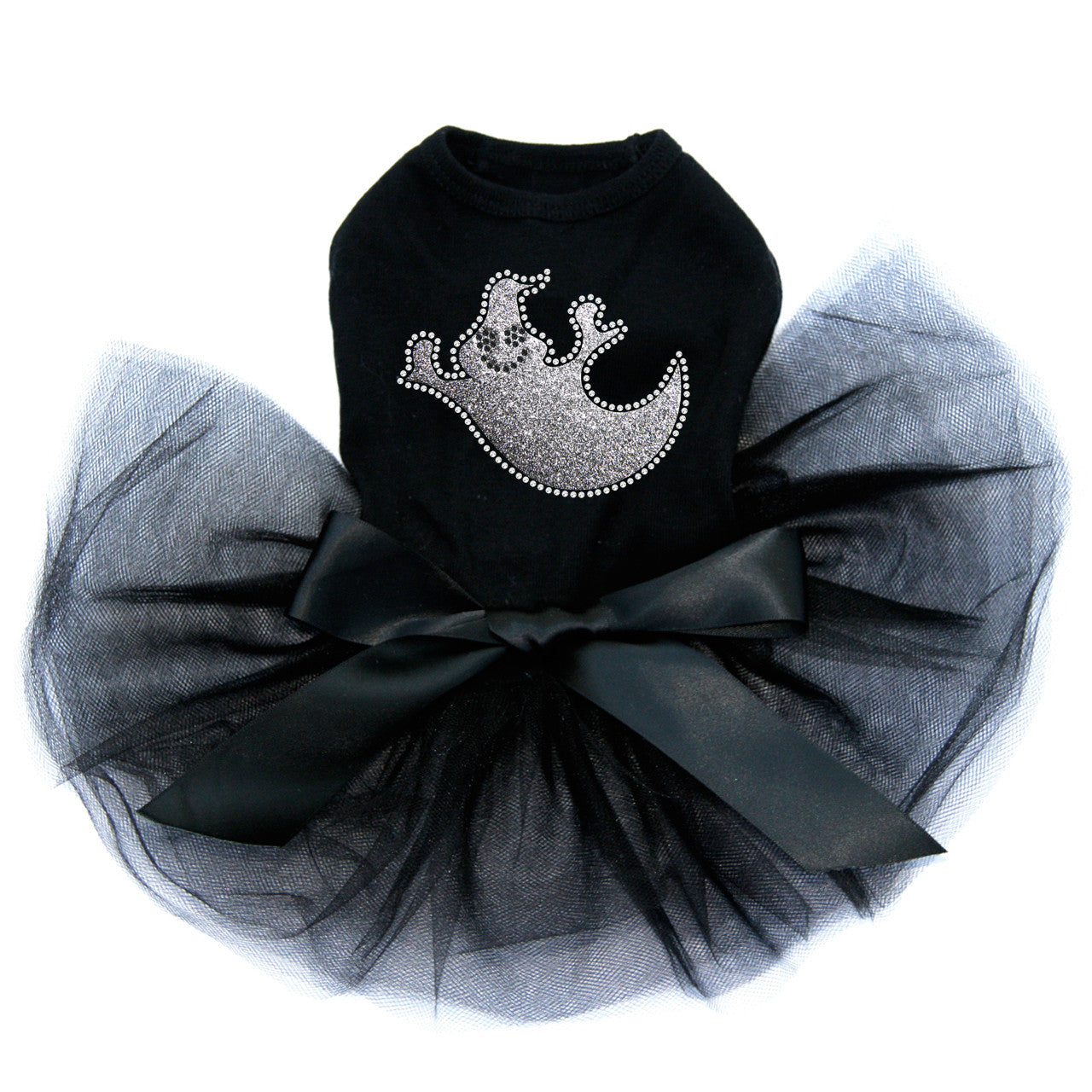 Silver Glitter Ghost - Custom Tutu
