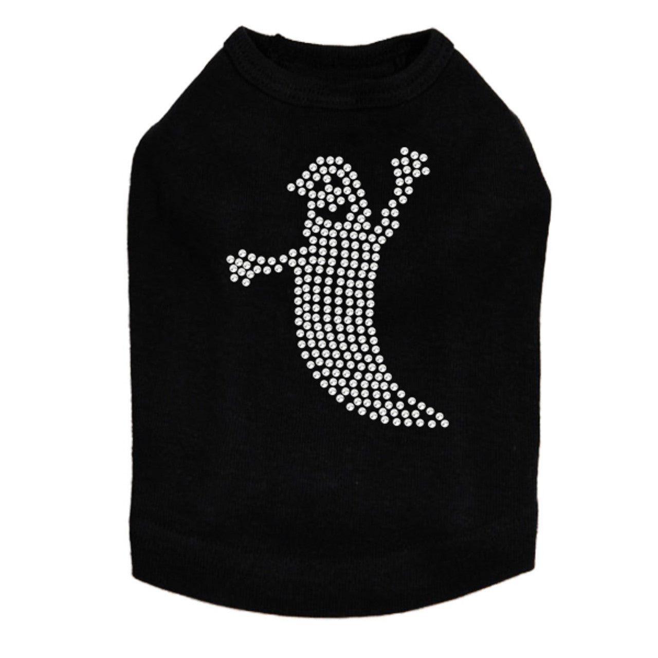 Skinny Rhinestone Ghost - Dog Tank