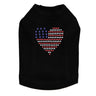 Patriotic Heart  1 - Dog Tank