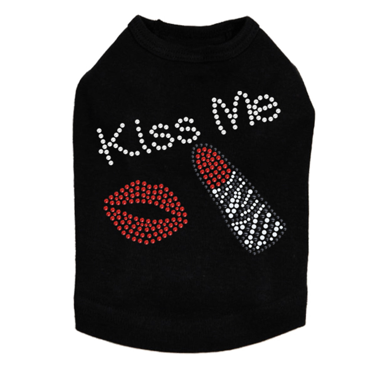 Kiss Me - Lips and Lipstick - Dog Tank
