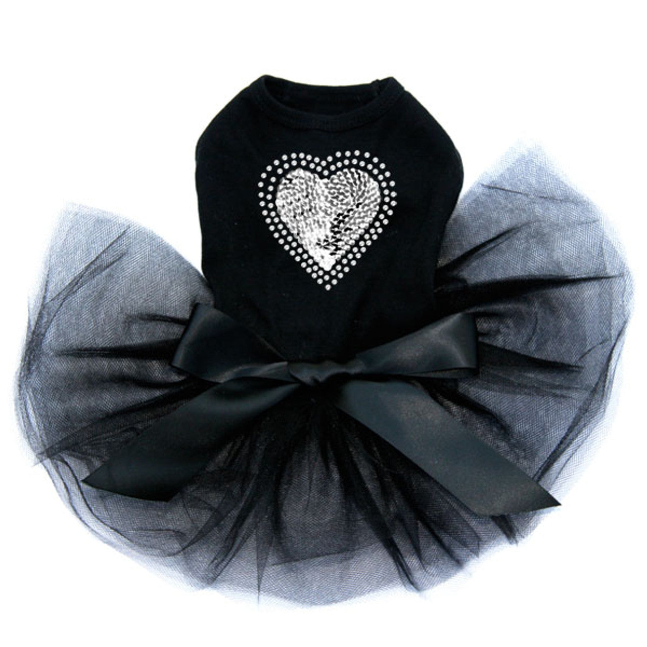 Sequin Silver Heart - Custom Tutu