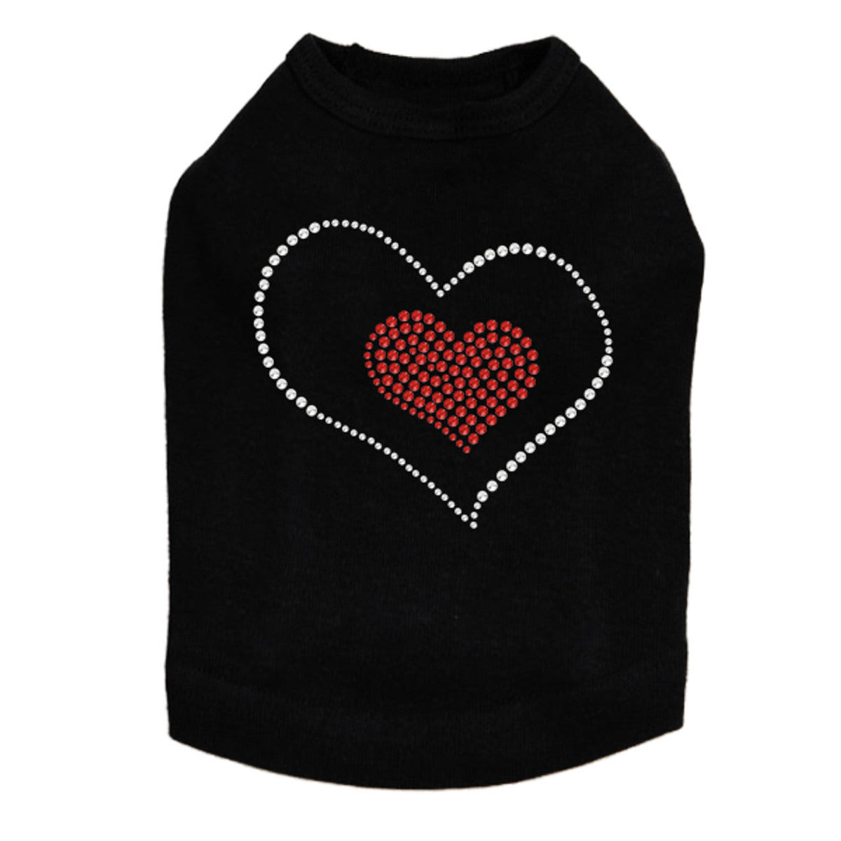 Red Heart Inside Heart - Dog Tank
