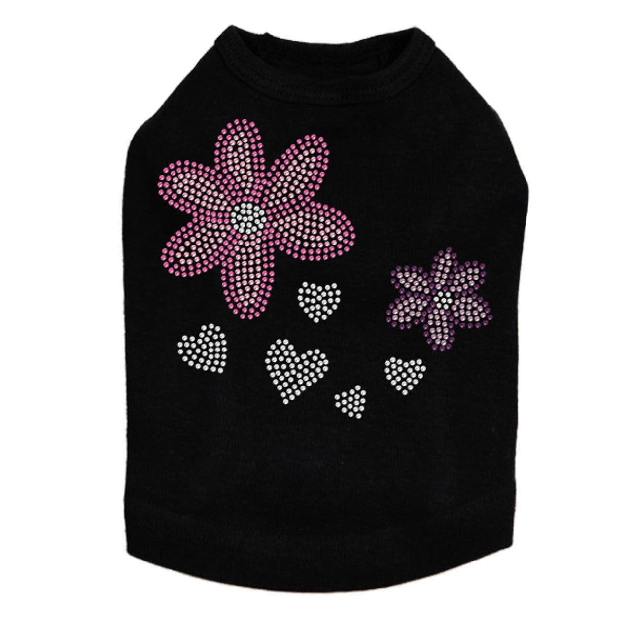 Pink & Purple Flowers - Dog Tank