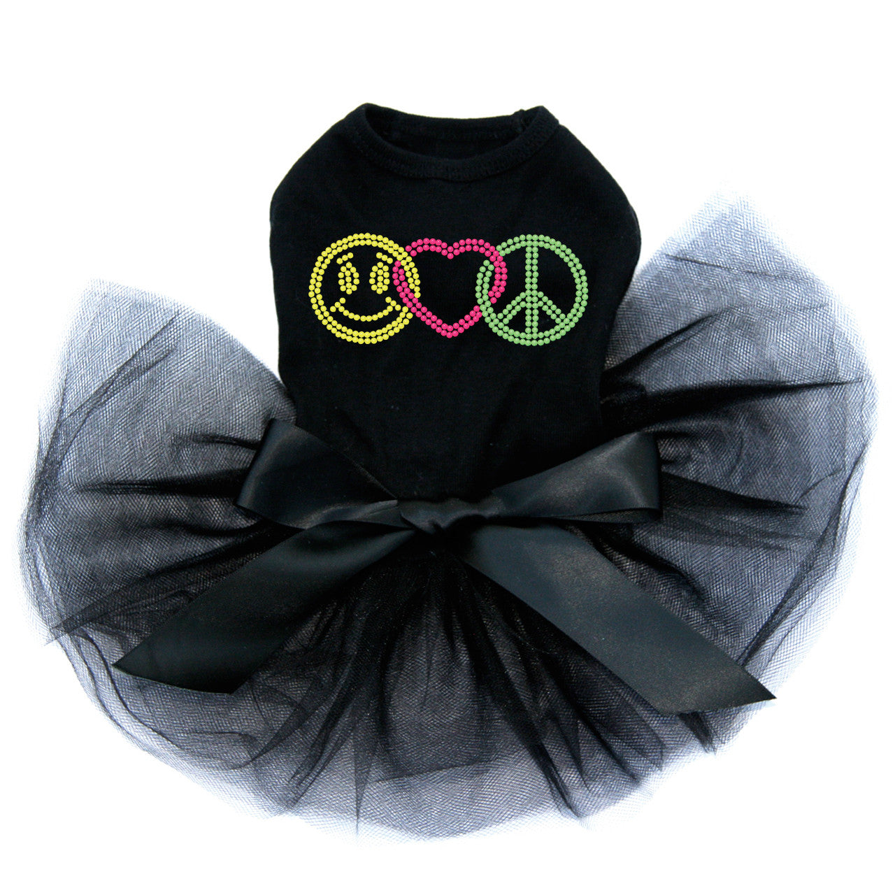 Smiley Face, Love, Peace - Custom Tutu
