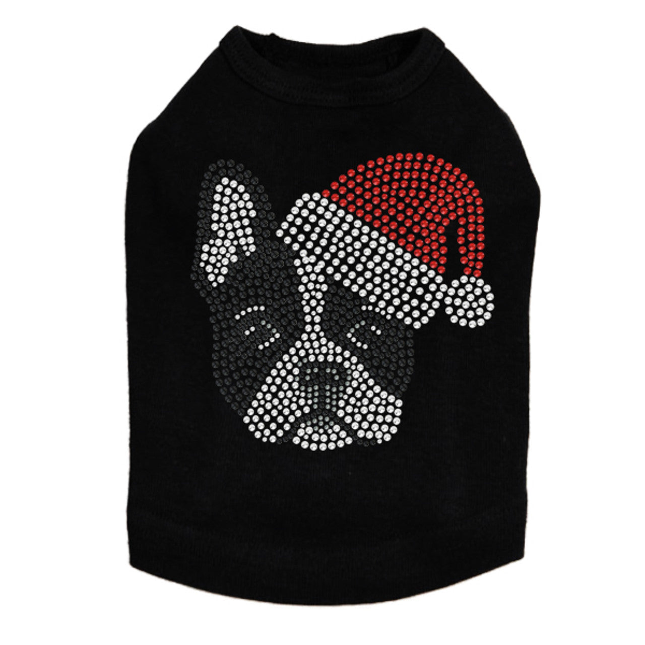 Boston Terrier with Santa Hat - Dog Tank