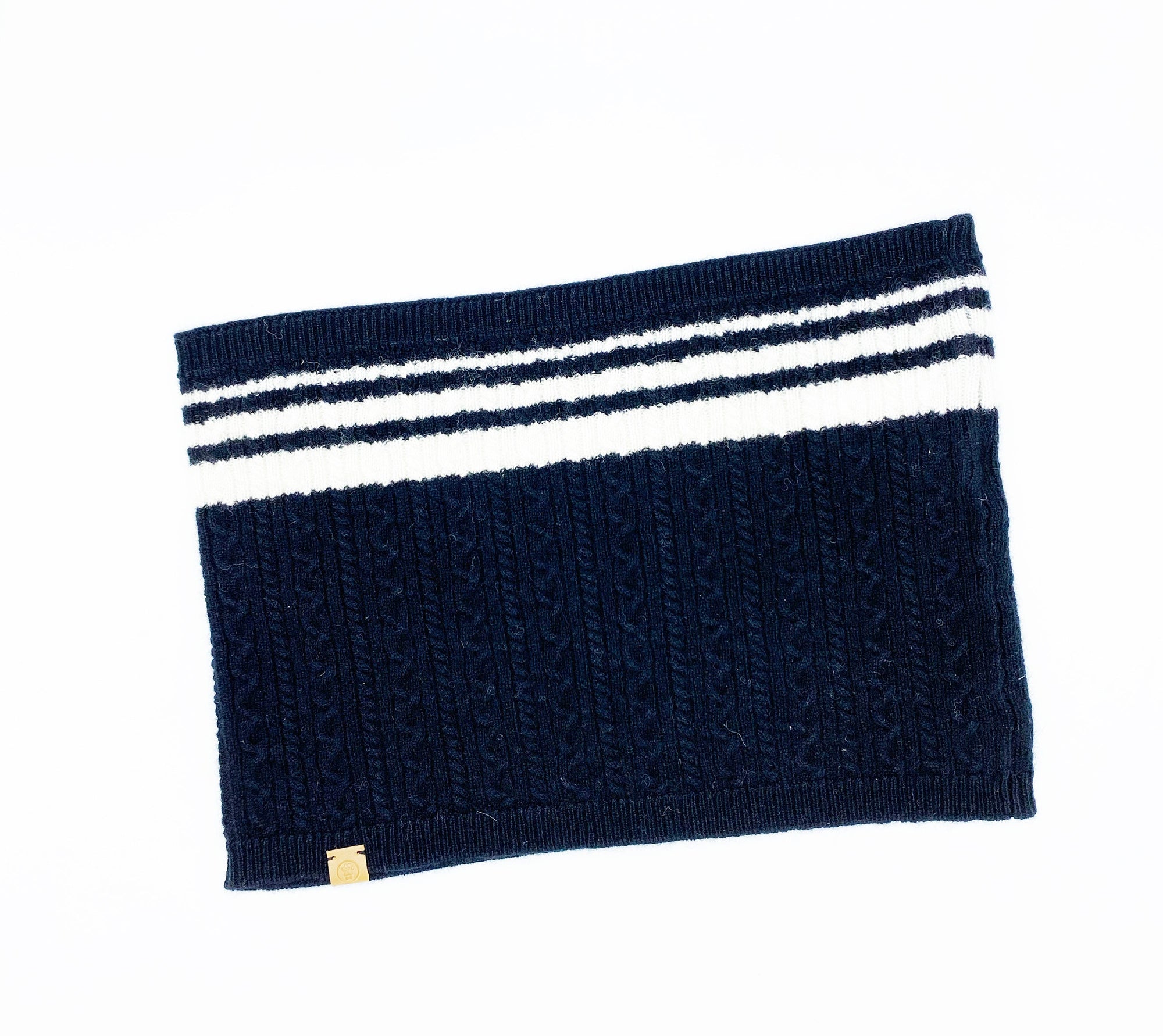 BESPOKE PAWS Cashmere Blend Scarf sets for Pets and their humans, Black and White - Wool Durable Adjustable Warm BANDANA