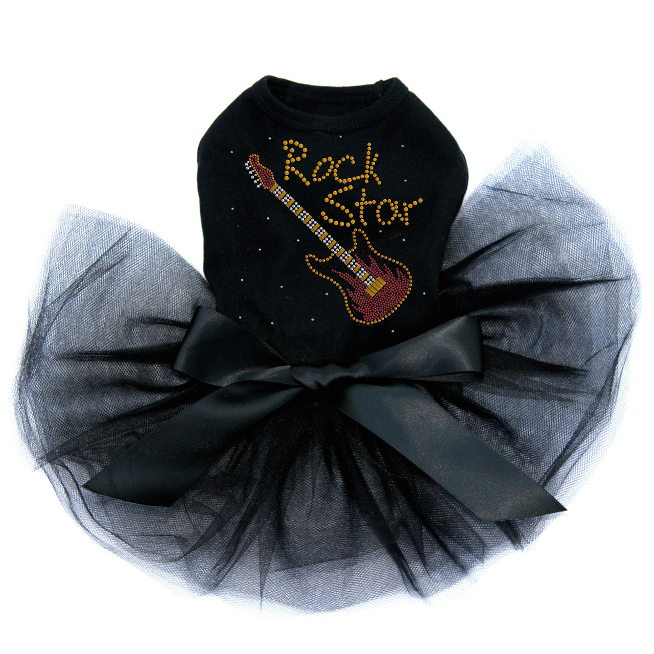Rock Star with Red & Gold Guitar - Custom Tutu