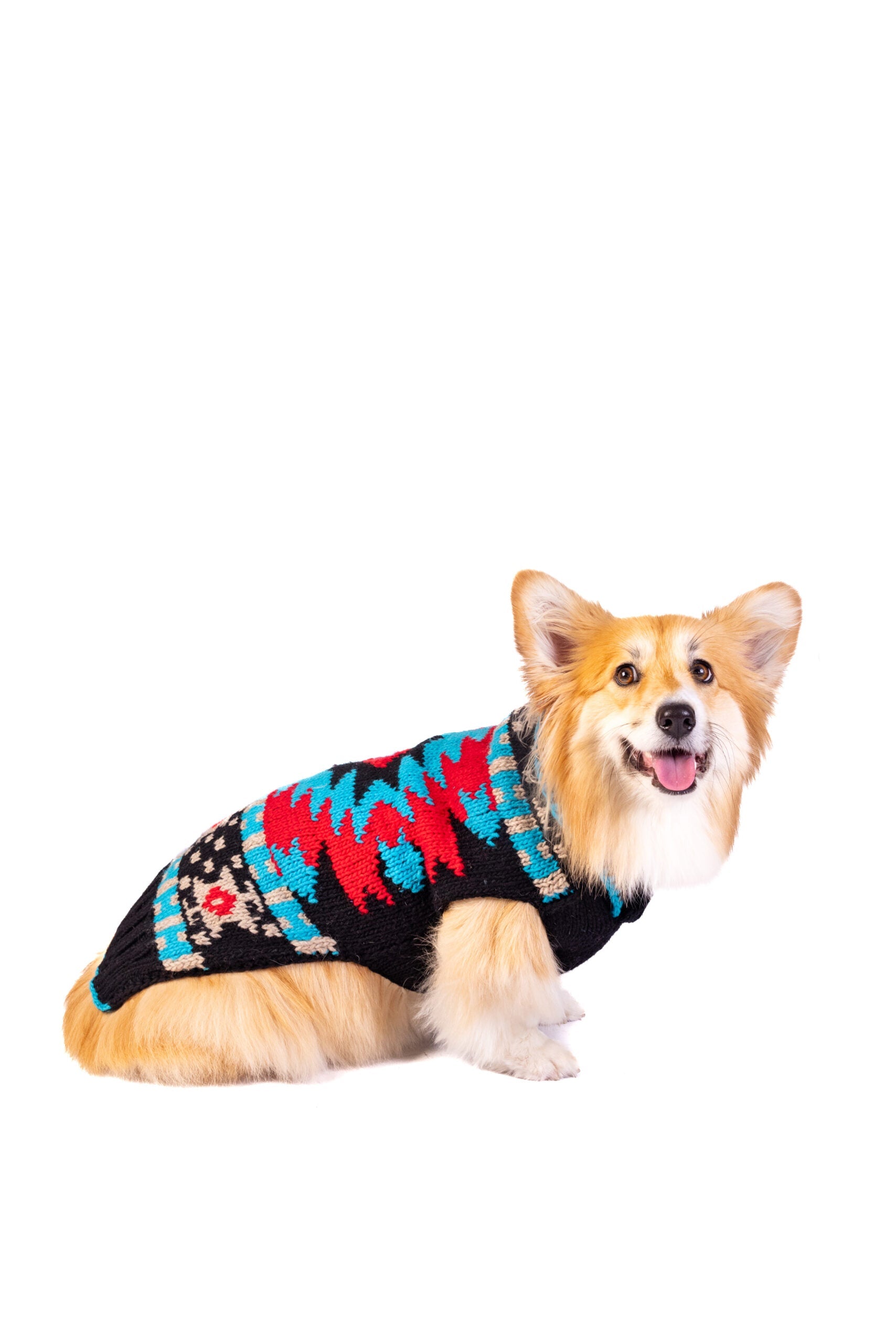 Black Southwest Dog Sweater