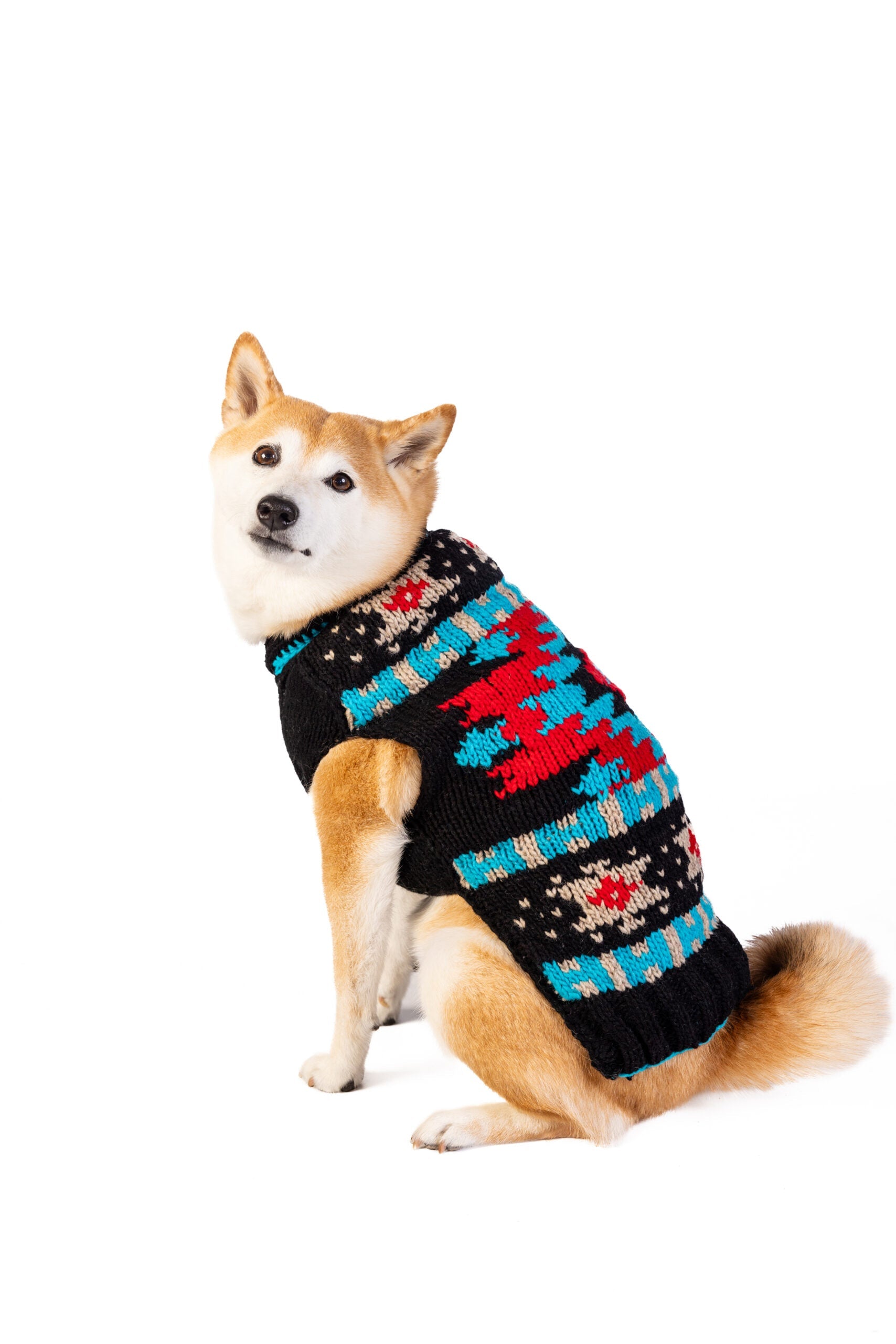 Black Southwest Dog Sweater