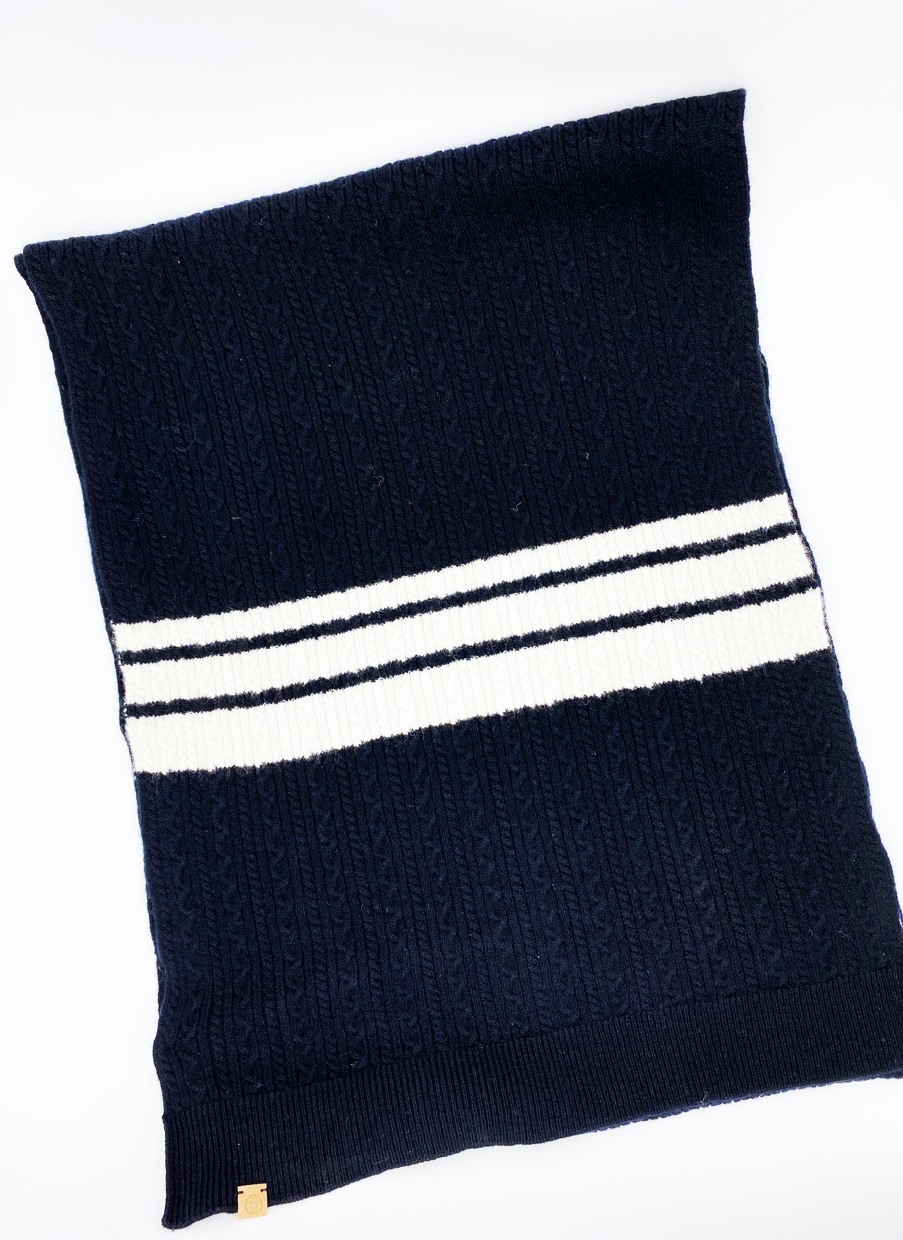 BESPOKE PAWS Cashmere Blend Scarf sets for Pets and their humans, Black and White - Wool Durable Adjustable Warm BANDANA