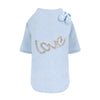 Hello Doggie Baby Love Faux Fur Baby Blue Dog Sweater
