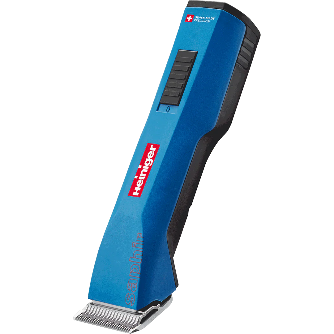 Blue Saphir Cordless Clipper Two Batteries with 4F Blade by Heiniger