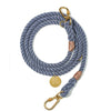 Blue Jean Up-Cycled Rope Dog Leash, Adjustable - Found My Animal