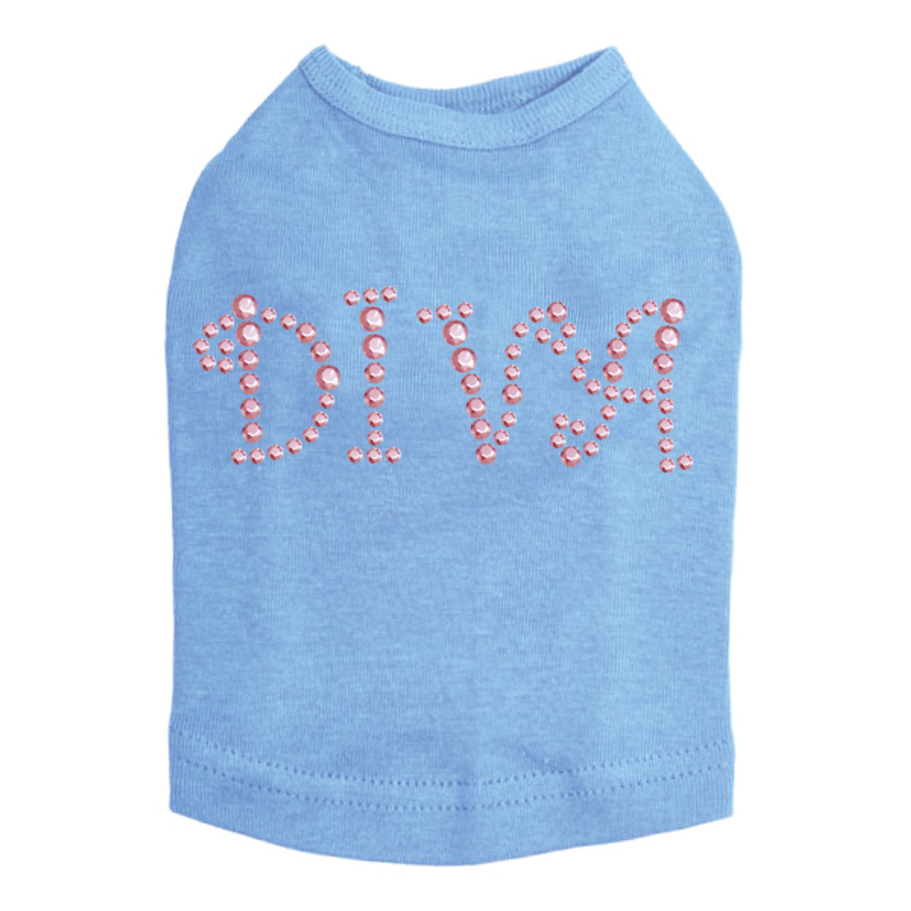 Diva (Pink Rhinestuds) - Dog Tank