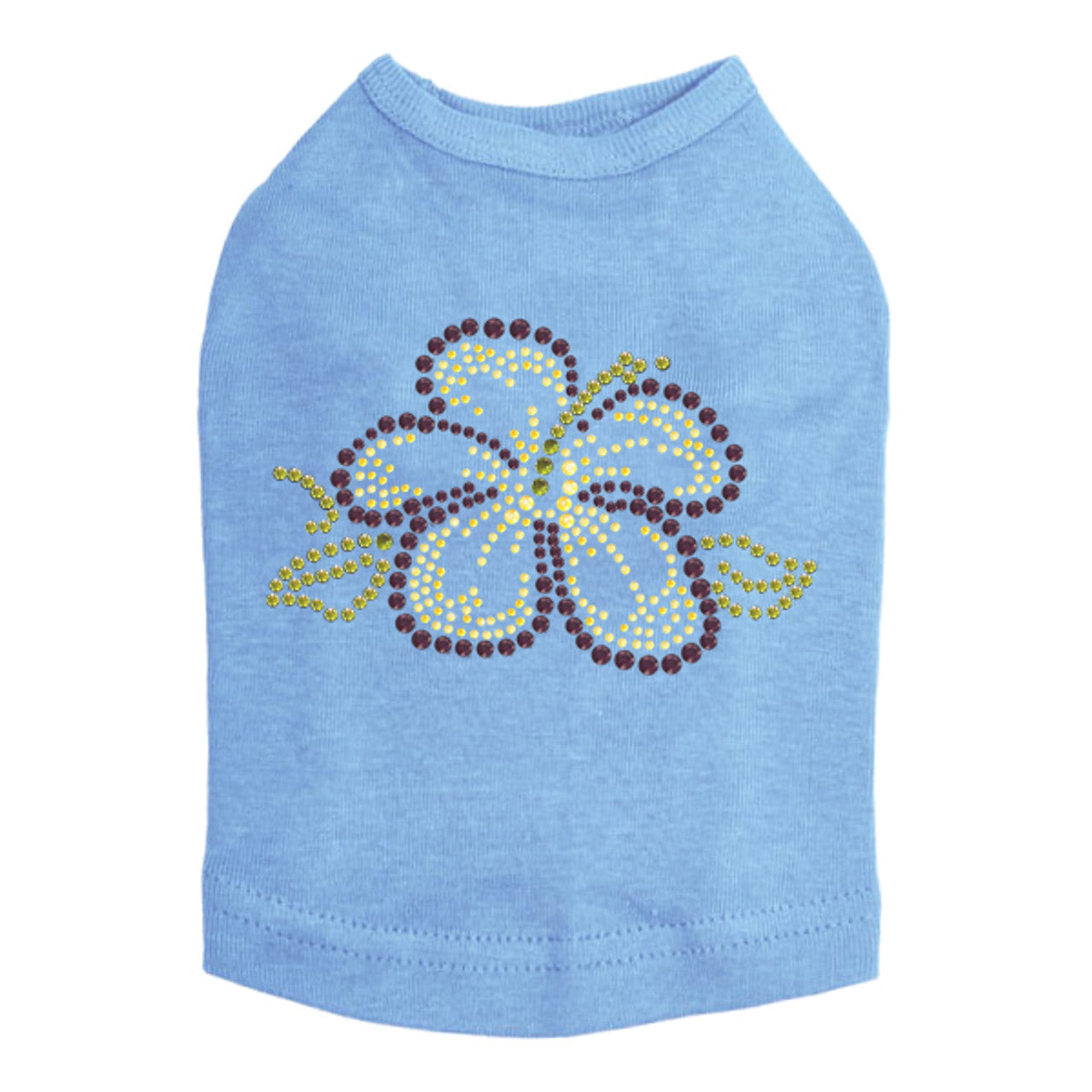 Purple & Yellow Hibiscus - Dog Tank