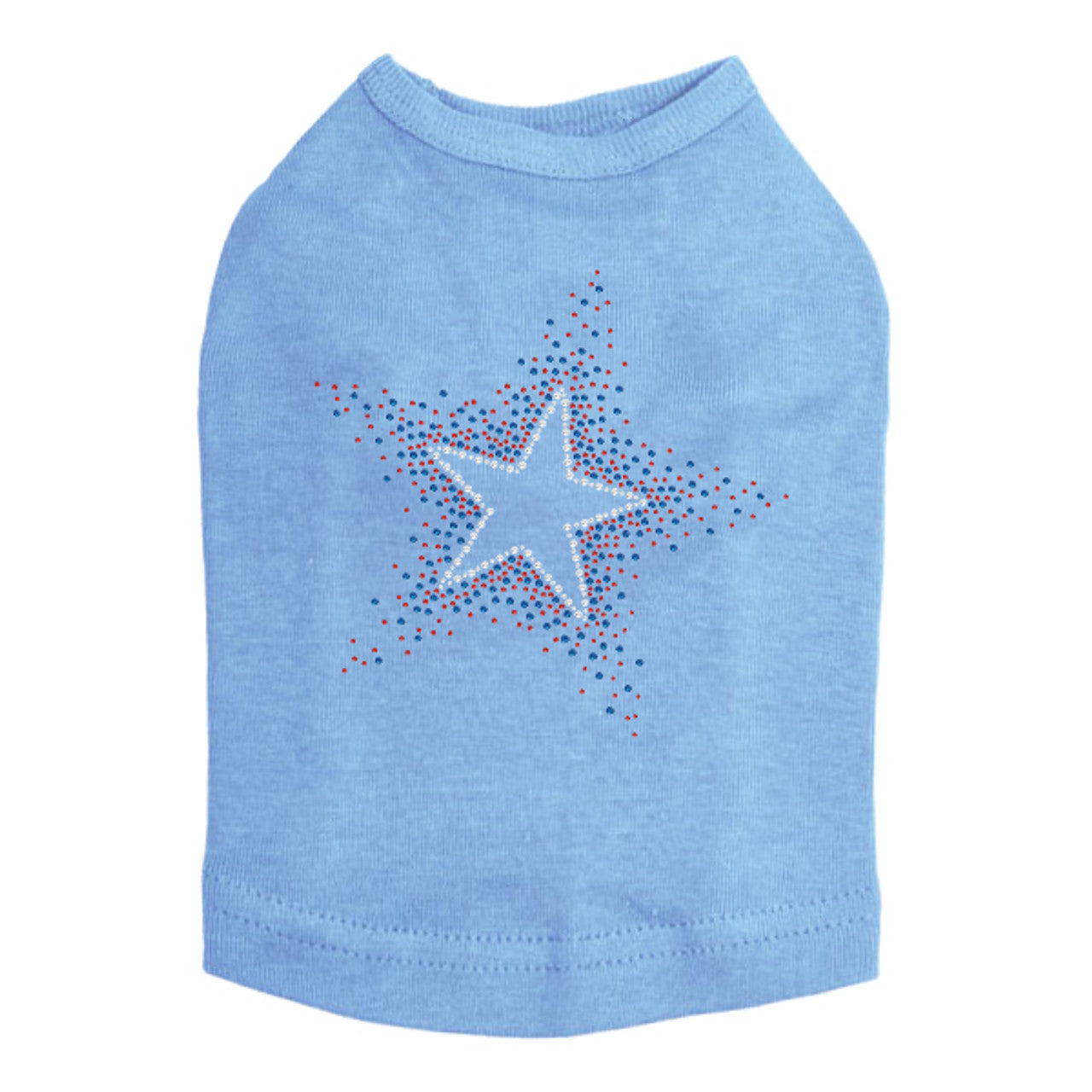Star (Red & Blue) - Dog Tank