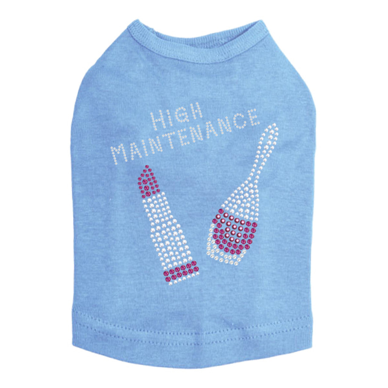 High Maintenance with Nail Polish & Lipstick - Dog Tank