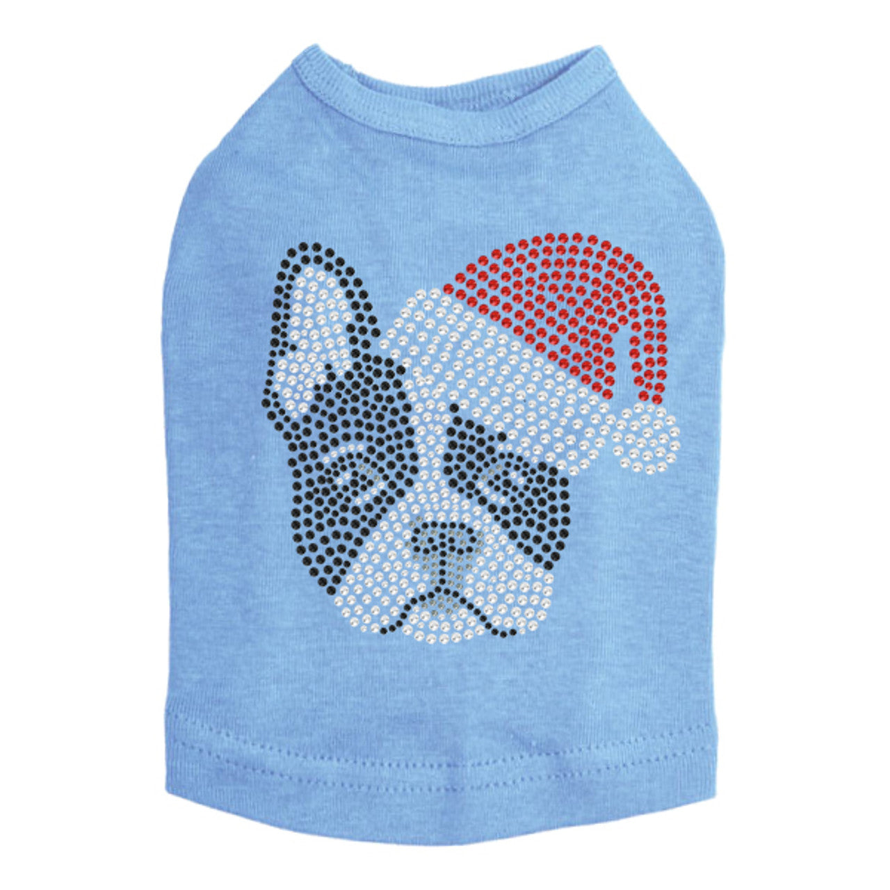 Boston Terrier with Santa Hat - Dog Tank